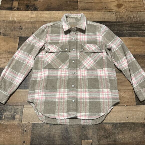 Blank NYC Oversized Flannel Shirt Jacket - Picture 1 of 5